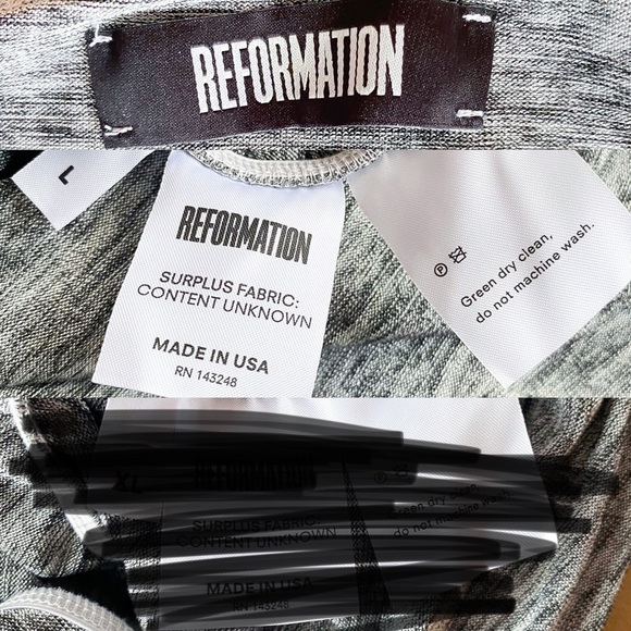 Reformation Dress Flare Ruched Stretchy Asymmetrical Mini Party Silver L NWT - Picture 3 of 8